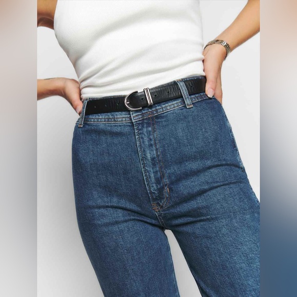 Reformation Clara High Rise Wide Leg Jeans Size 28 - Picture 4 of 12